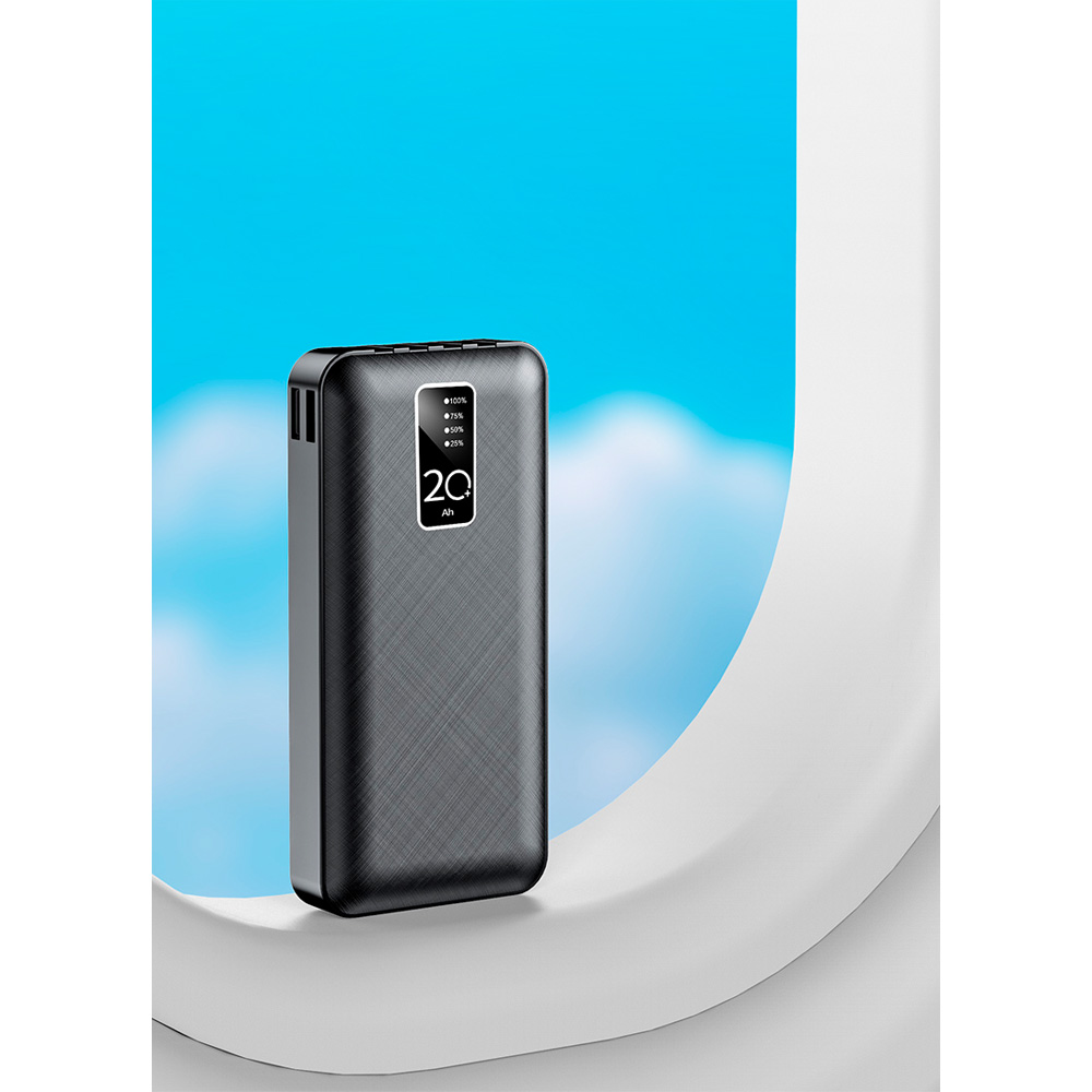 PowerbankLIONPATTON L20 20000 mAh 10W Black (LI-L20-BK) Ємність 20000