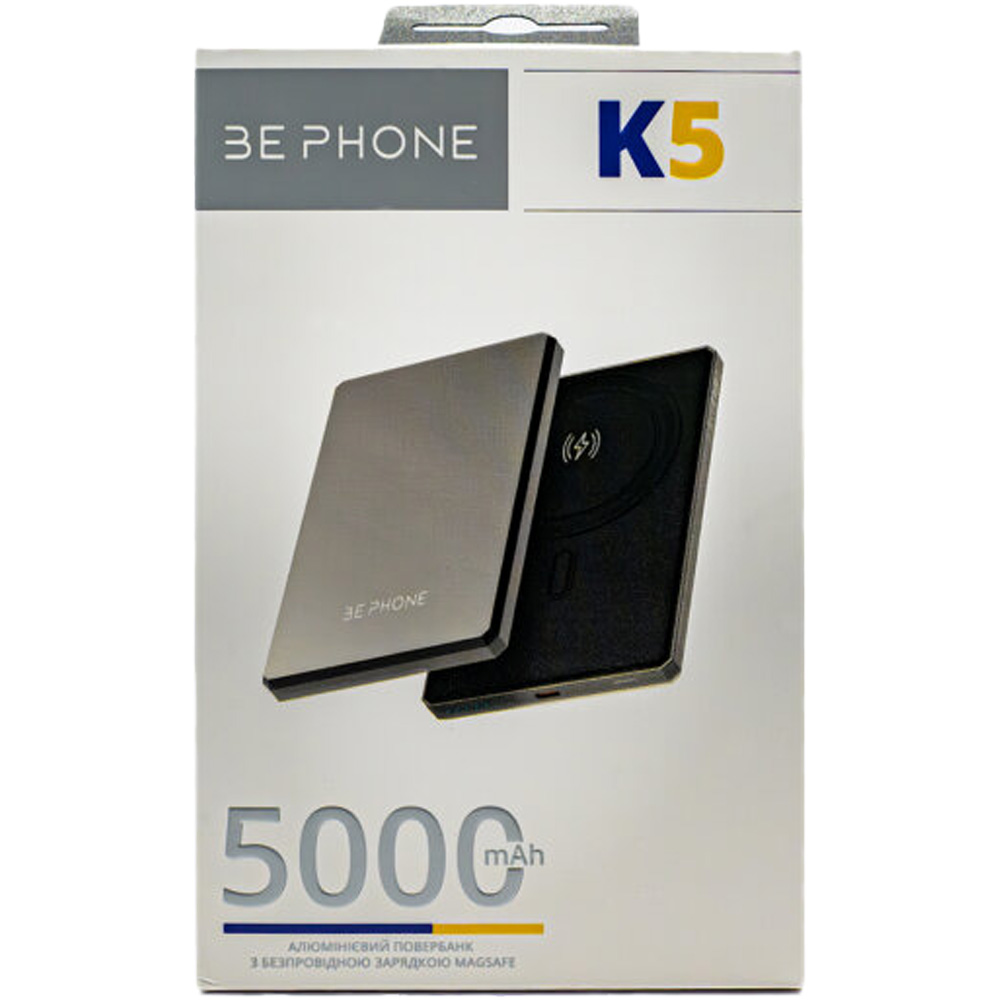 Фото Ровербанк BEPHONE 5000mAh K5 MagSafe 20W Black (BP-K5-BK)