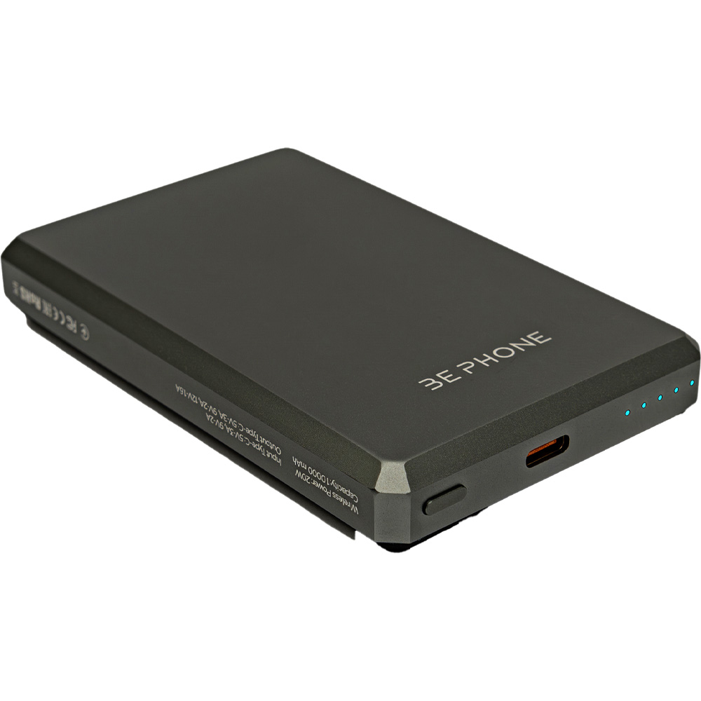 Роуербанк BEPHONE 10000mAh K6 MagSafe 15W Grey (BP-K6-GR) Ємність 10000