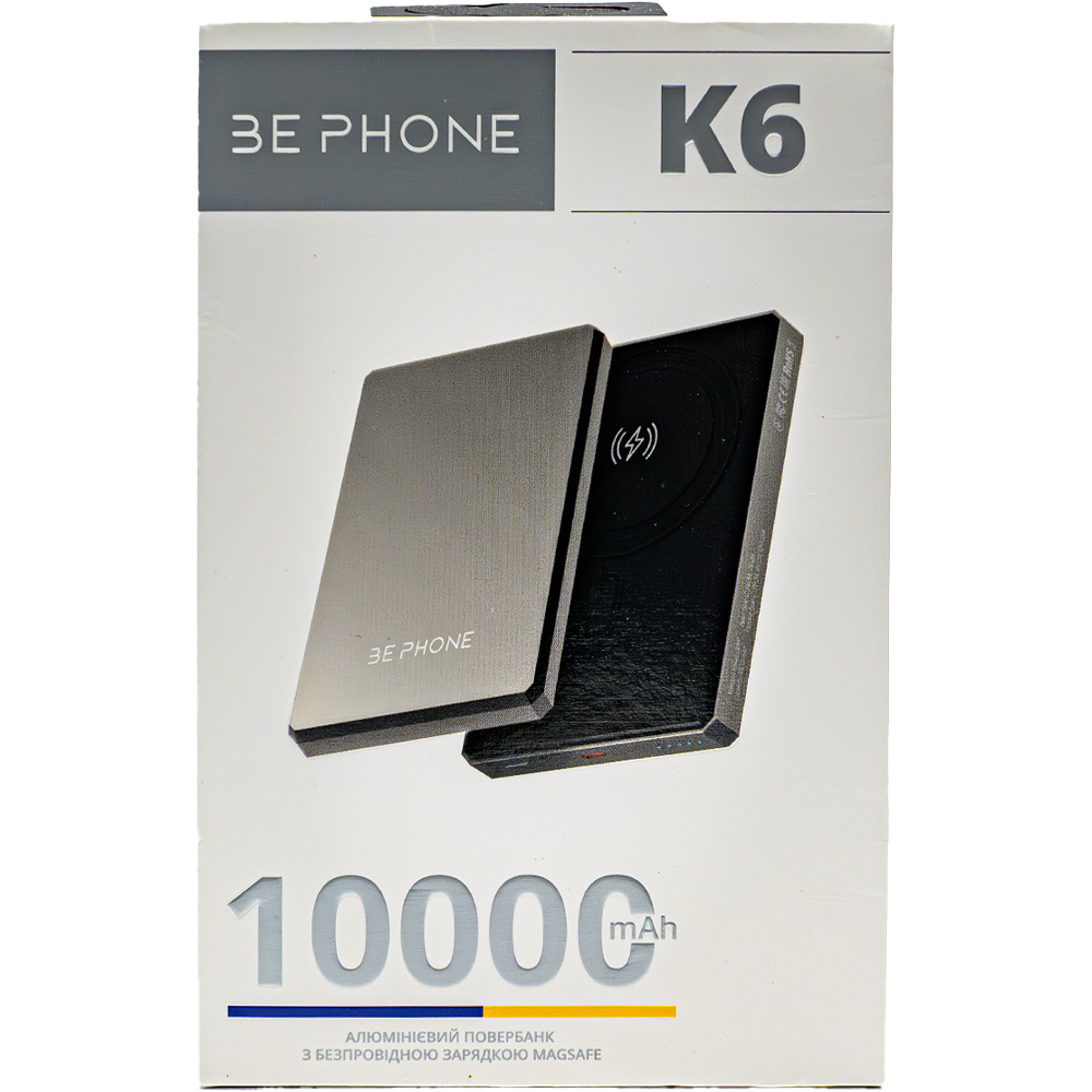 Замовити Роуербанк BEPHONE 10000mAh K6 MagSafe 15W Grey (BP-K6-GR)