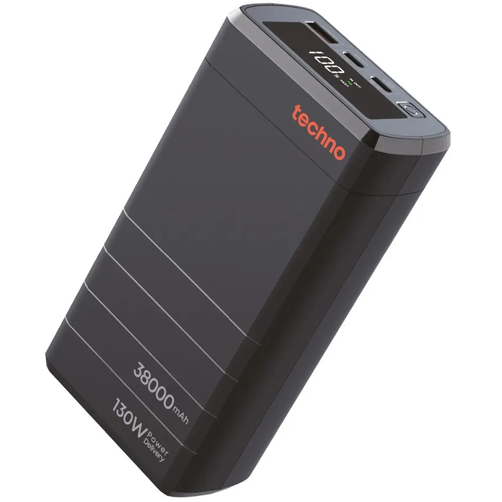 Powerbank TECHNO PDC130 38000mAh 130W Black (PDC130)