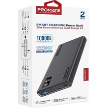 Powerbank PROMATE Bolt-10PD 10000mAh Black (bolt-10pd.black)