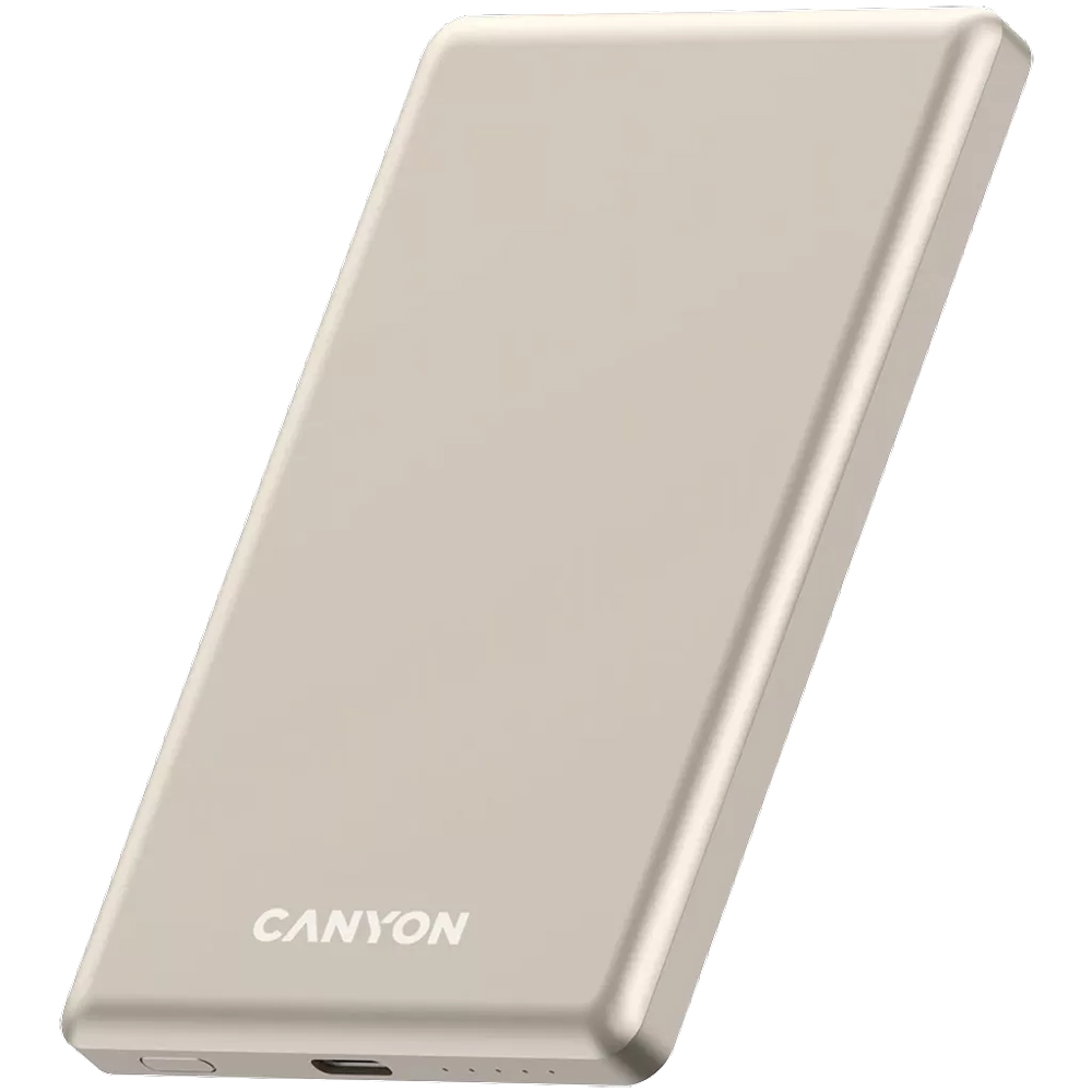 Powerbank CANYON 5000mAh OnPower 505 slim Magsafe PD20W Beige (CNS-CPB505BE) Комплектація  powerbank, кабель Type-C, інструкція