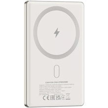 Powerbank CANYON 5000mAh OnPower 505 slim Magsafe PD20W Beige (CNS-CPB505BE)