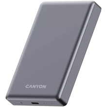 Харків купити Powerbank CANYON 10000mAh OnPower 510 slim Magsafe PD20W Dark Grey (CNS-CPB510DG)