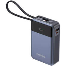 Powerbank CANYON 20000mAh OnPower 600 built-in cable PD65W Dark Grey (CNS-CPB600DG)