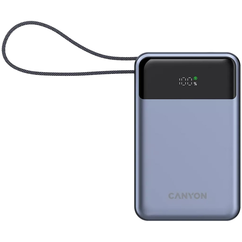 Powerbank CANYON 20000mAh OnPower 600 built-in cable PD65W Dark Grey (CNS-CPB600DG) Комплектація  Powerbank, інструкція