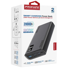 Powerbank PROMATE Bolt-20PD 20000mAh Black (bolt-20pd.black)