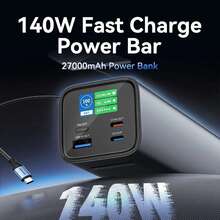 Powerbank VENTION 27000mAh 140W 5A PD QC3.0 Gray (FHVH0)