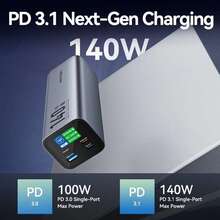 Powerbank VENTION 27000mAh 140W 5A PD QC3.0 Gray (FHVH0)