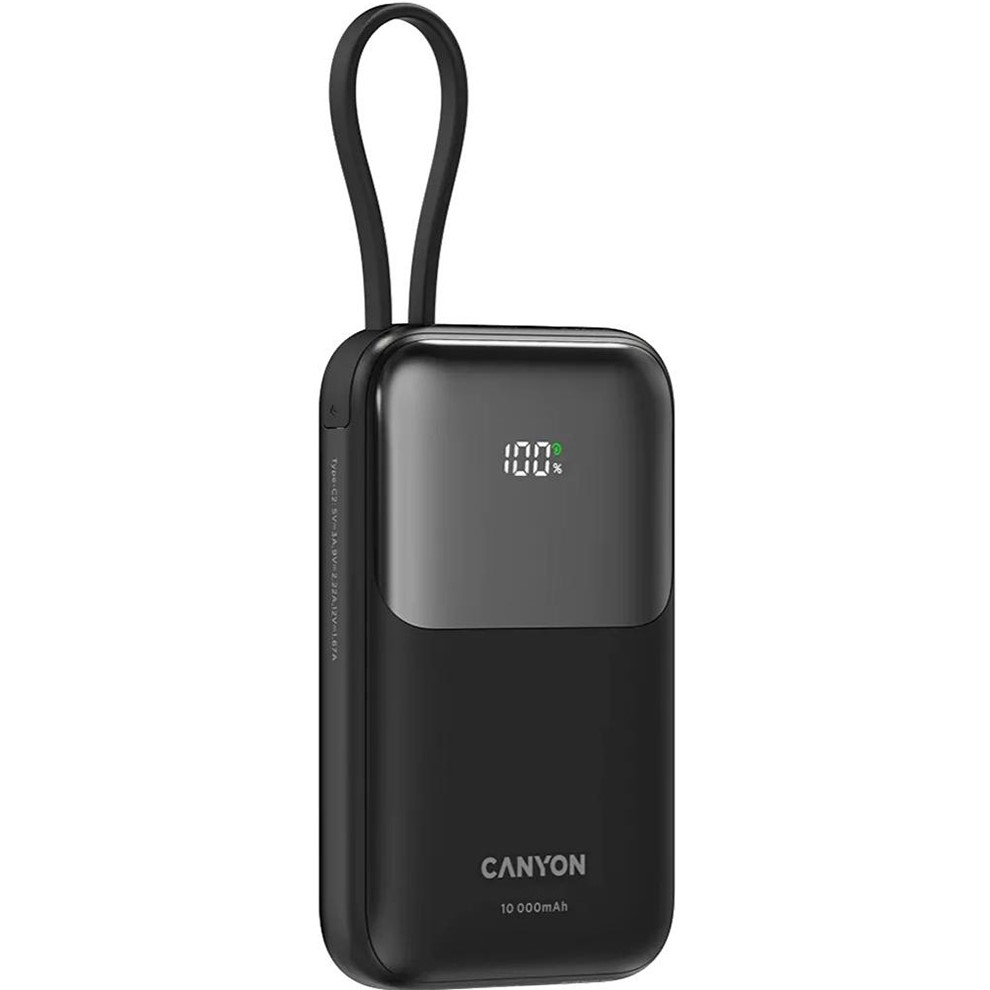 Powerbank CANYON OnPower 101 22.5W 10000mAh Black (CNS-CPB101BK) Комплектація  Powerbank; Кабель Type-C; Посібник користувача; Гарантійний талон