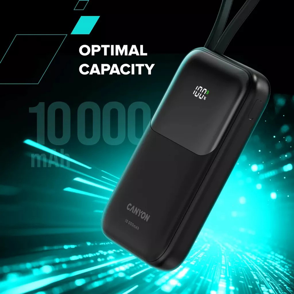 Покупка Powerbank CANYON OnPower 101 22.5W 10000mAh Black (CNS-CPB101BK)