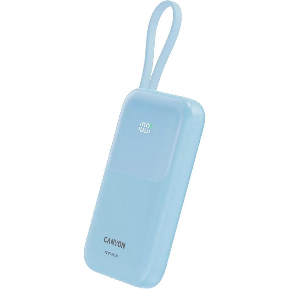 Powerbank CANYON OnPower 101 22.5W 10000mAh Blue (CNS-CPB101BL) Ємність 10000