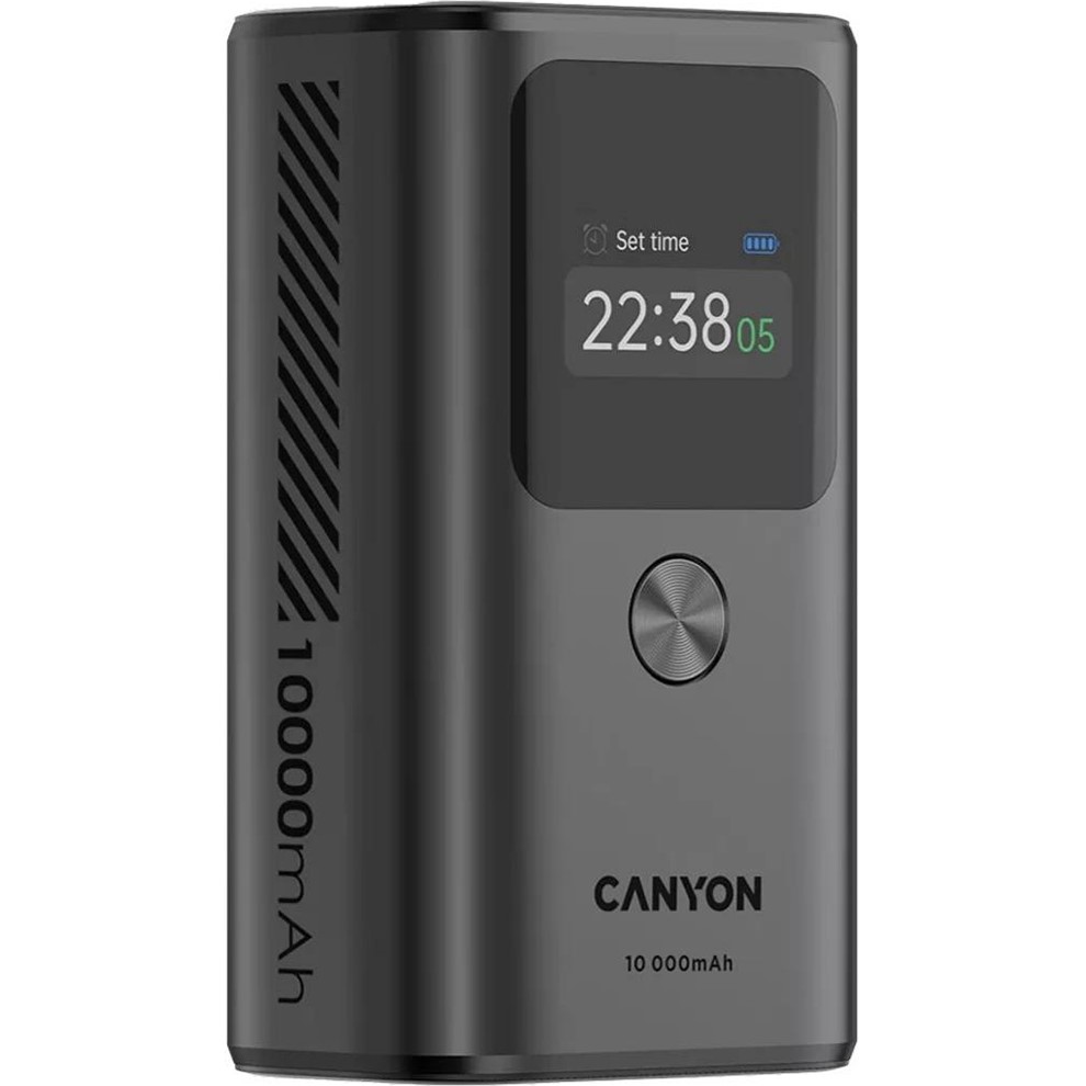 Powerbank CANYON OnPower 130 30W 10000mAh Dark Grey (CNS-CPB130DG) Комплектація  Powerbank; Кабель Type-C; Посібник користувача; Гарантійний талон