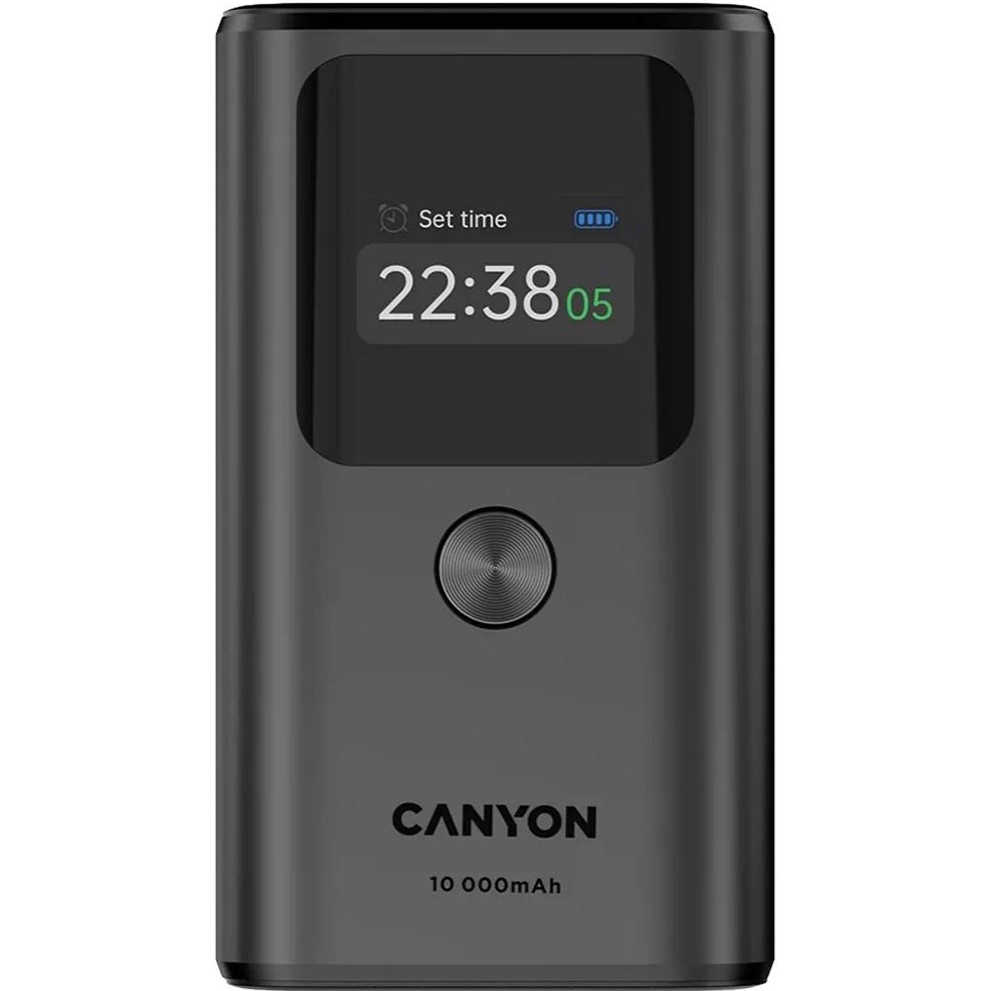 Powerbank CANYON OnPower 130 30W 10000mAh Dark Grey (CNS-CPB130DG)