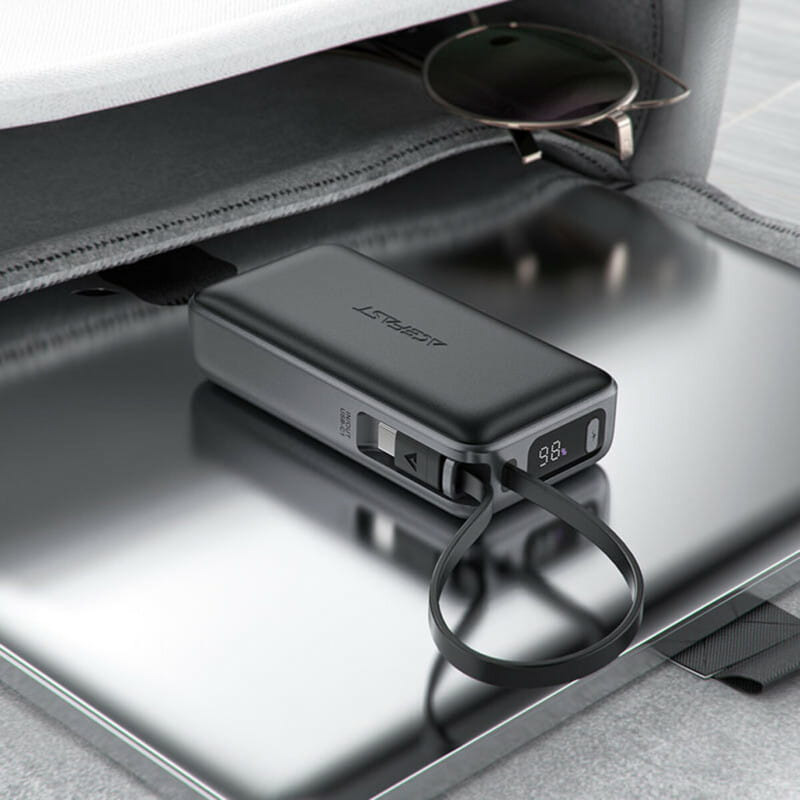 Powerbank ACEFAST M7 PD30W 10000mAh Black (6974316283379) Вхідний роз'єм USB Type-C