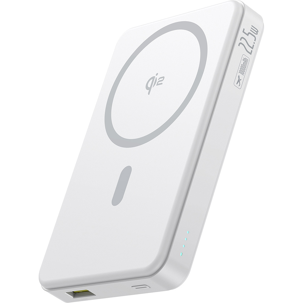 Powerbank BASEUS Airpow 2 Qi2 Magnetic 10000mAh 22.5W QC3.0+PD3.0 White (P10080000213-00) Входной разъем USB Type-C