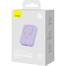 Powerbank BASEUS Magnetic Mini Wireless Fast Charge 20000mAh 20W Purple (PPCX150005)