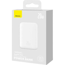Powerbank BASEUS Magnetic Mini Wireless Fast Charge 10000mAh 20W White (PPCX070002)