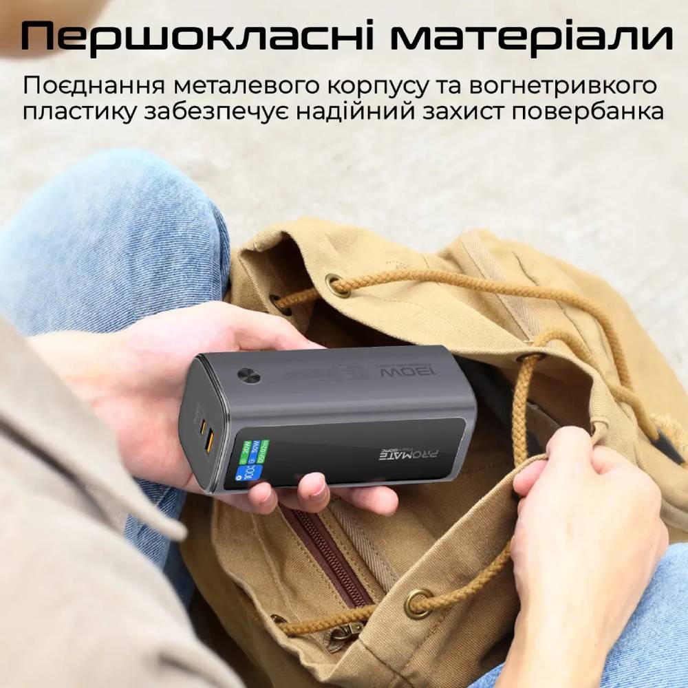 Фото Powerbank PROMATE 20000mAh (titan-130rc)