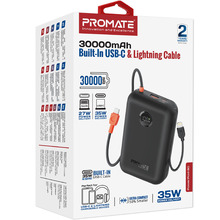 Powerbank PROMATE 30000mAh 35W (powerpod-30.black)