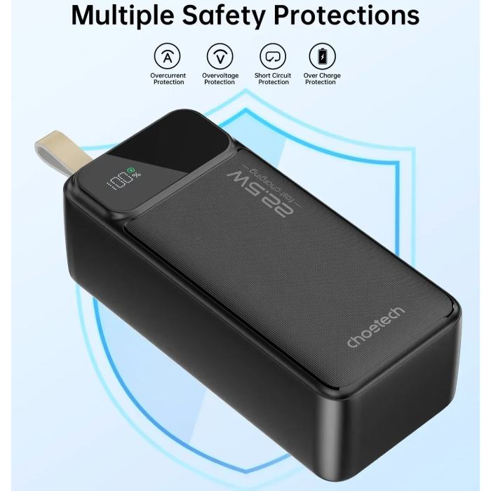 Замовити Powerbank CHOETECH PD 40000mAh 22.5W (B731)