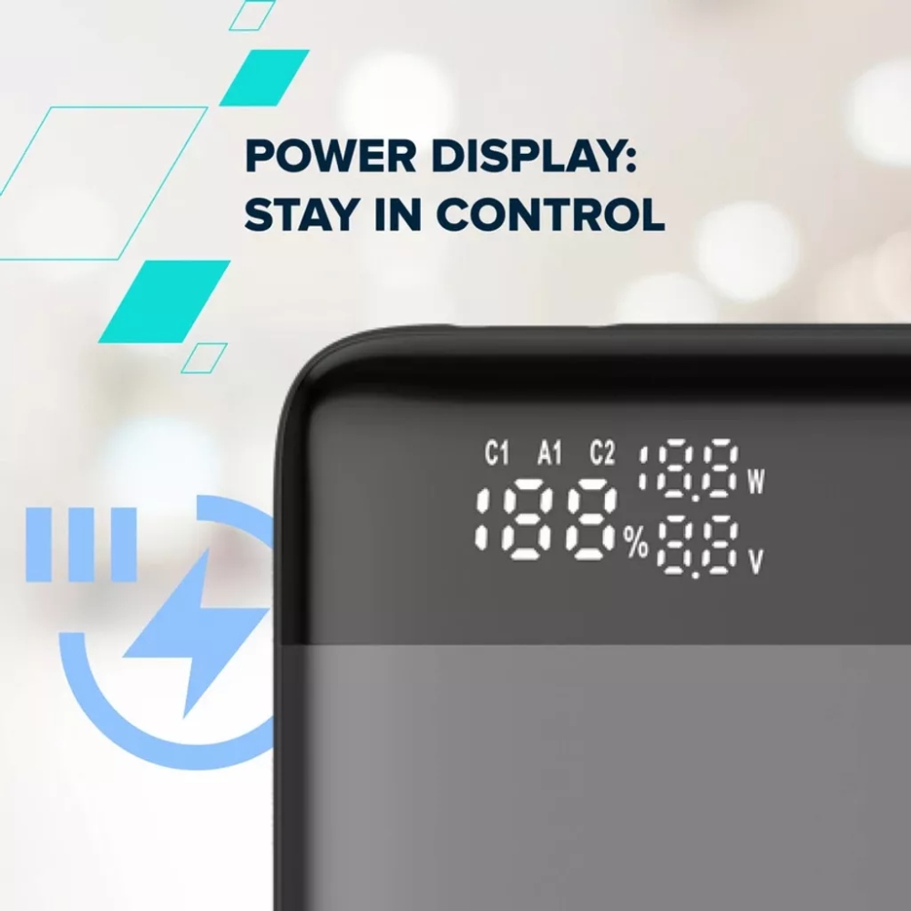 Фото 15 Powerbank CANYON OnPower 240 25000mAh Dark Grey (CNS-CPB240)