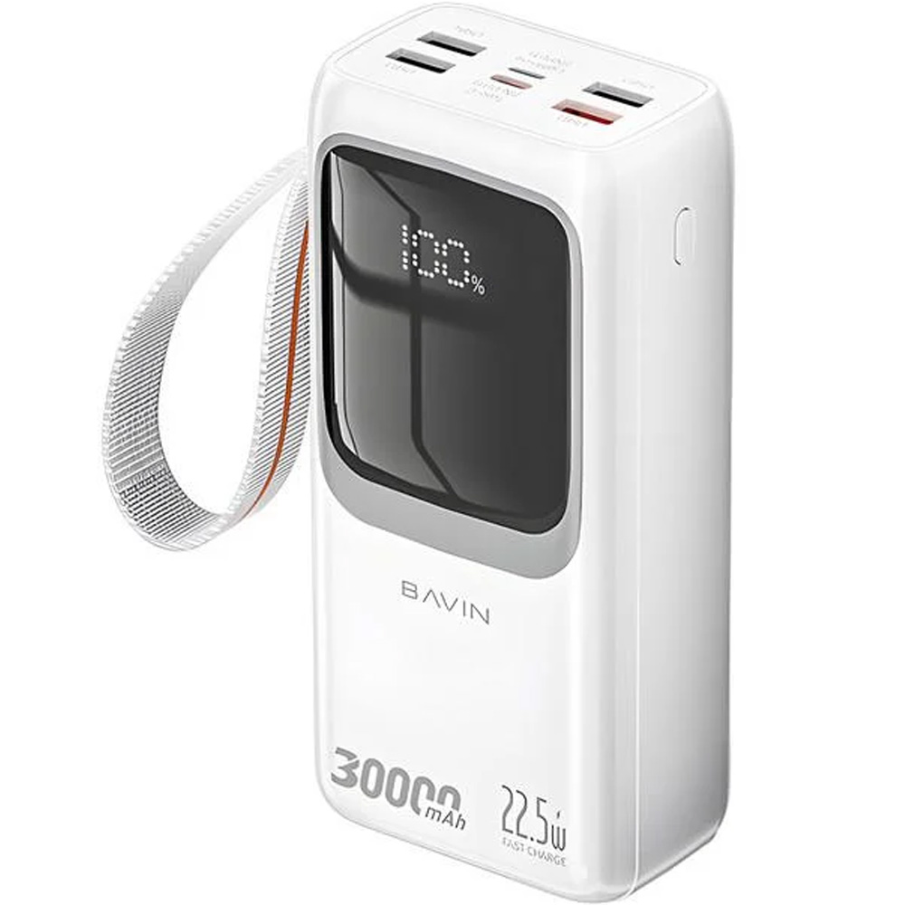 Ровербанк BAVIN PC1031S 30000 mAh 22.5W White (Y-PC1031S WH) Ровербанк BAVIN PC1031S 30000 mAh 22.5W White (Y-PC1031S WH)