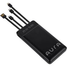 Powerbank AURA NRG10 10000 mAh 10W Black (PBANRG10B)
