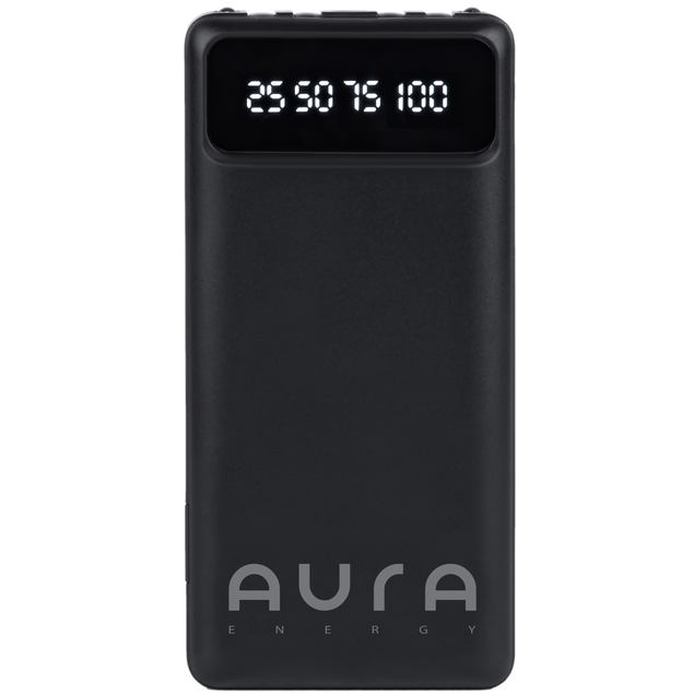 Powerbank AURA NRG10 10000 mAh 10W Black (PBANRG10B) Powerbank AURA NRG10 10000 mAh 10W Black (PBANRG10B)