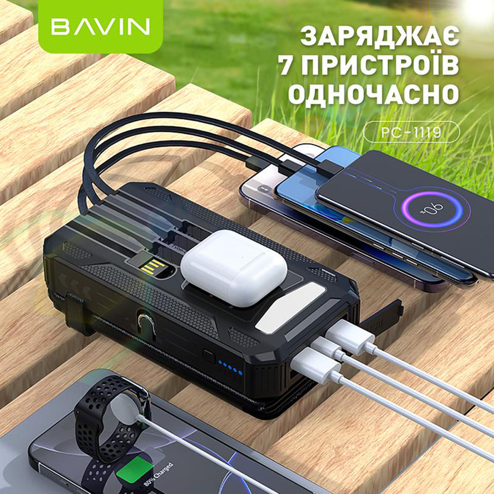 Рowerbank BAVIN PC1119 20000 mAh 10W Black (Y-PC1119 BK) Торговая марка BAVIN