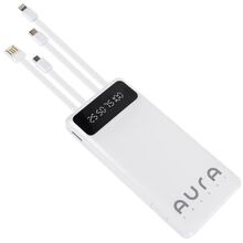 Powerbank AURA NRG10 10000 mAh 10W White (PBANRG10W)