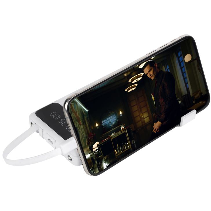 Powerbank AURA NRG10 10000 mAh 10W White (PBANRG10W) Вхідний роз'єм micro-USB, USB 2.0