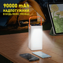 Powerbank Y-KRYPTONE GT-92 LED Light 90000 mAh 66W Super Fast Charge White (YK-GT92L-WH)