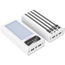 Powerbank Y-KRYPTONE N-24 LED Light 20000 mAh CABLE White (YK-N24LC-WH)