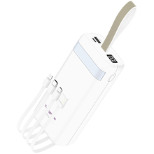 Powerbank Y-KRYPTONE N-32 LED Light 30000 mAh CABLE White (YK-N32LC-WH)
