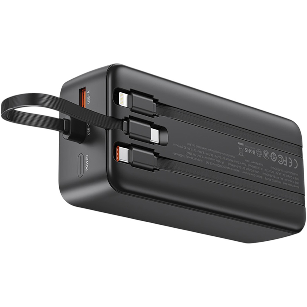 Powerbank XO PR276 Black (PR276.black) Комплектація  Powerbank, USB-C кабель, посібник користувача