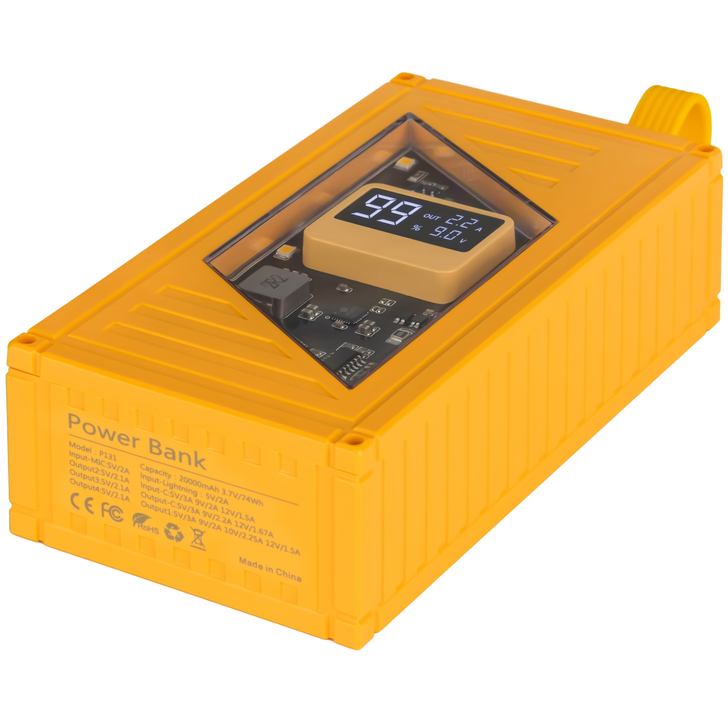 Powerbank AURA NRG-P20 20000 mAh 22.5W Yellow (PBANRG-P20Y) Комплектація  Powerbank, зарядний кабель