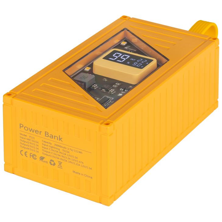 Powerbank AURA NRG-P30 30000 mAh 22.5W Yellow (PBANRG-P30Y) Комплектація  Powerbank, зарядний кабель