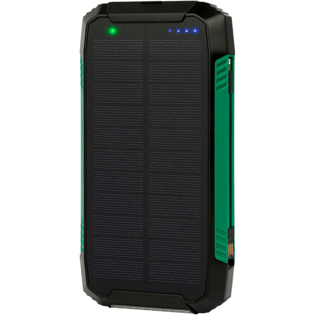 Powerbank AURA NRG-30SE ARM SOLAR 30000 mAh Green (PBANRG30SEG) Комплектація  УМБ; зарядний кабель Type C/USB A