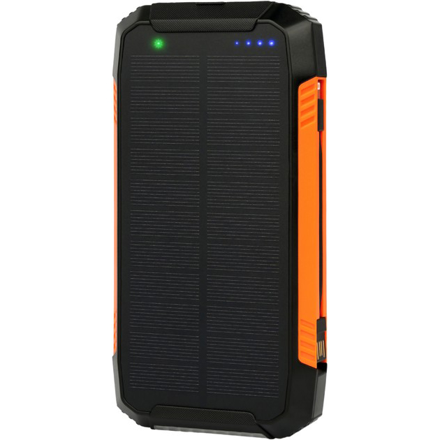 Powerbank AURA NRG-30SE ARM SOLAR 30000 mAh Orange (PBANRG30SEO) Комплектация  УМБ; зарядный кабель Type C/USB A