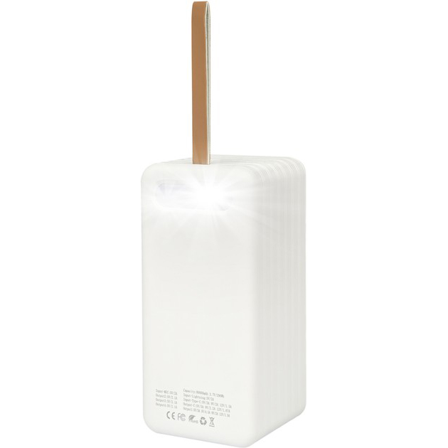 Powerbank AURA NRG-P80 80000 mAh White (PBANRG-P80W) Комплектация  УМБ; зарядный кабель Type C/USB A