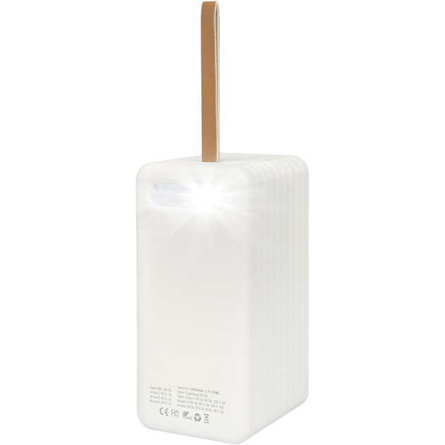 Powerbank AURA NRG-P100 100000 mAh White (PBANRG-P100W) Комплектація  УМБ; зарядний кабель Type-C/USB-A