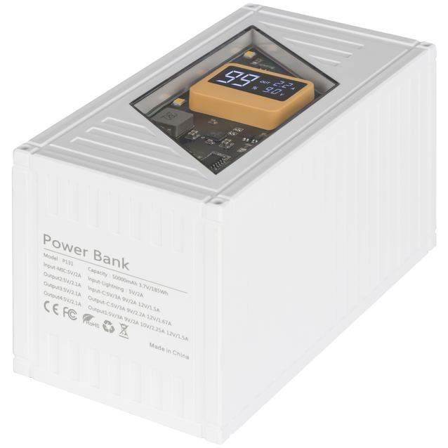 Powerbank AURA NRG-P50 50000 mAh 22.5W White (PBANRG-P50W) Комплектация  Powerbank, зарядный кабель