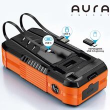 Powerbank AURA NRG-40SE ARM SOLAR 40000 mAh 148W Black (PBANRG40SEB)