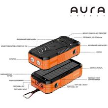 Powerbank AURA NRG-40SE ARM SOLAR 40000 mAh 148W Black (PBANRG40SEB)