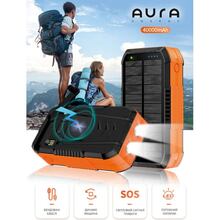 Powerbank AURA NRG-40SE ARM SOLAR 40000 mAh 148W Black (PBANRG40SEB)