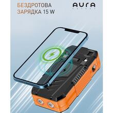 Powerbank AURA NRG-40SE ARM SOLAR 40000 mAh 148W Black (PBANRG40SEB)