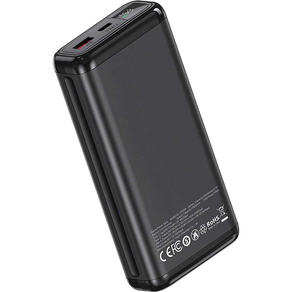 Powerbank XO 20000mAh PB309 Black (6975837584334) Ємність 20000