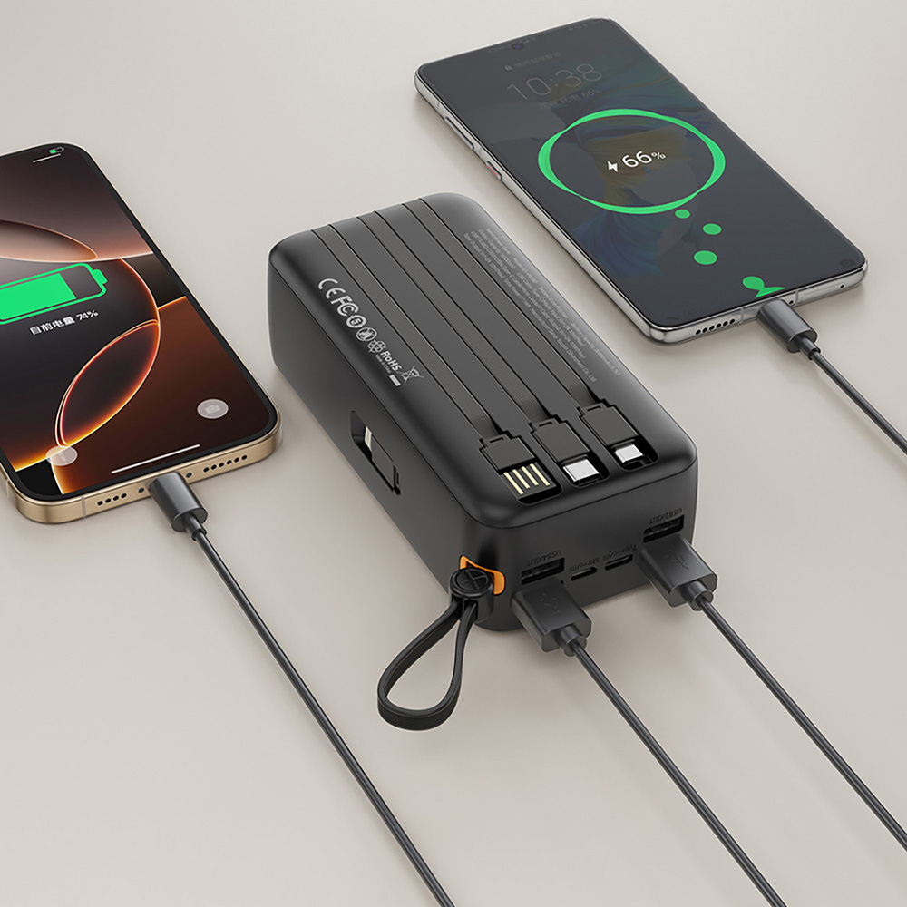 Powerbank XO PR280 Black (PR280.black) Вхідний роз'єм micro-USB, USB Type-C, USB 2.0